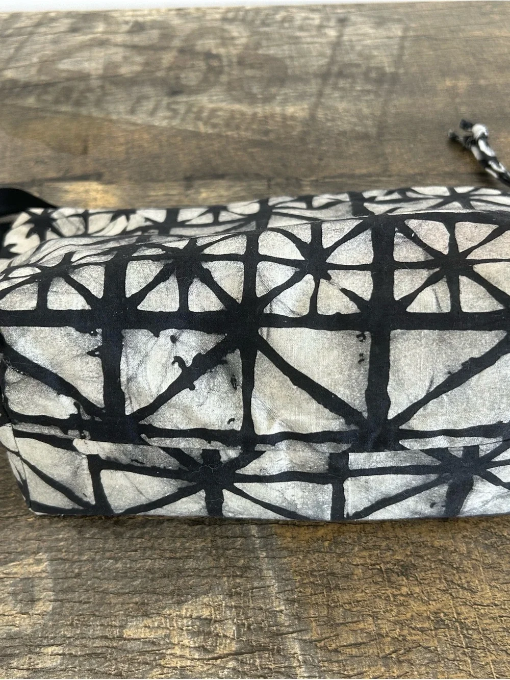 Black & White Geometric Cosmetic Pouch